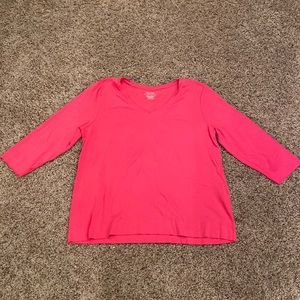 Chico’s pink ‘the ultimate tee’ size 3/XL